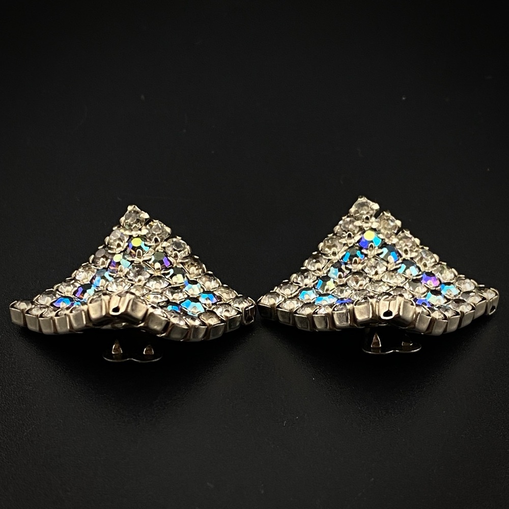 Vintage Rhinestone Shoe Clips - Picture 3 of 9